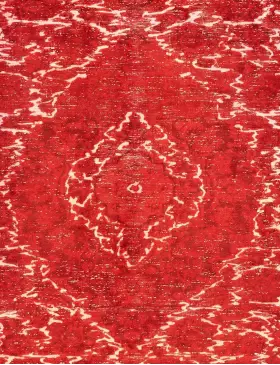 Rot Persien Persischer Vintage Teppich 170 x 170 cm - view 3