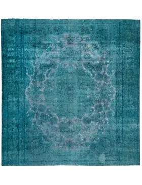 Turkooiz Perzië Perzisch Vintage Tapijt 280 x 280 cm