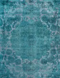 Türkis Persien Persischer Vintage Teppich 280 x 280 cm - view 3