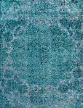 Turkos Persien Persisk vintage matta 280 x 280 cm - view 3
