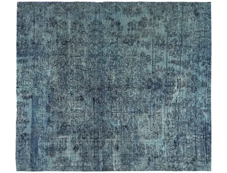 Blau Persien Persischer Vintage Teppich 147 x 147 cm