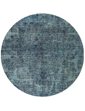 Blå Persien Persisk vintage matta 147 x 147 cm