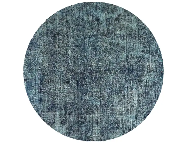 Blau Persien Persischer Vintage Teppich 147 x 147 cm