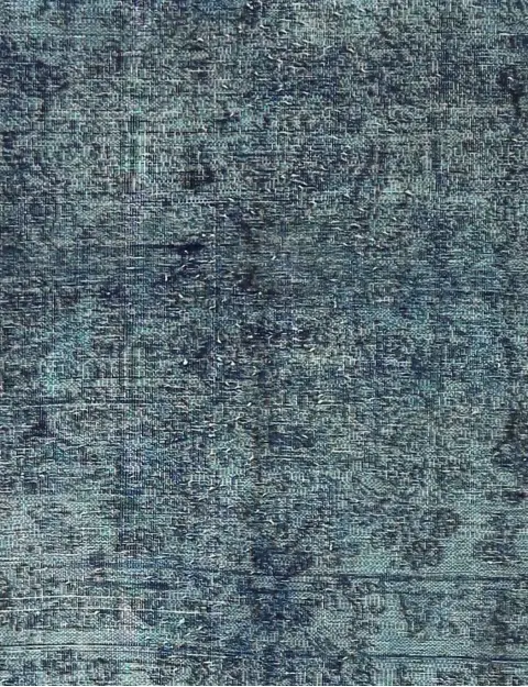 Blå Persien Persisk vintage matta 147 x 147 cm - view 3