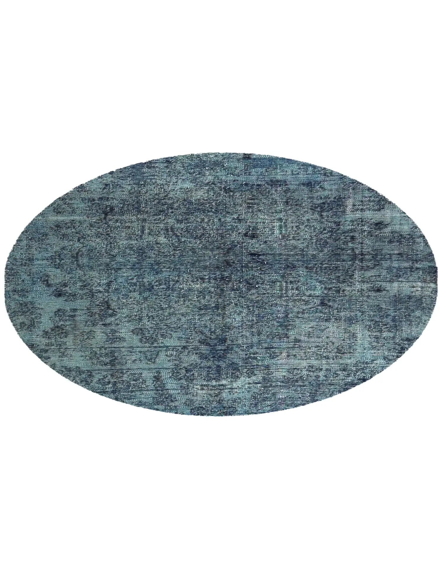 Blau Persien Persischer Vintage Teppich 147 x 147 cm - Einzigartiger handgefertigter Teppich