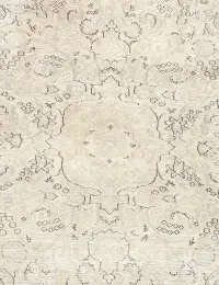 Beige Türkei Vintage Teppich 143 x 143 cm - view 3