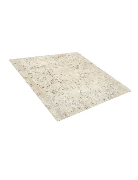 Beige Türkei Vintage Teppich 143 x 143 cm - view 2