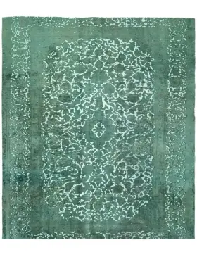 Grön Persien Persisk vintage matta 200 x 200 cm