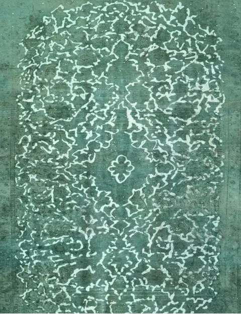 Grønn Persia Persisk vintage teppe 200 x 200 cm - view 3