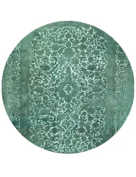 Grön Persien Persisk vintage matta 200 x 200 cm