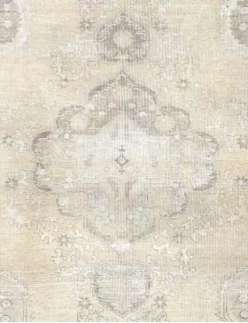 Beige Persien Persischer Vintage Teppich 142 x 142 cm - view 3