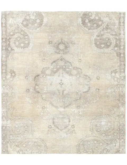 Beige Persien Persischer Vintage Teppich 200 x 142 cm