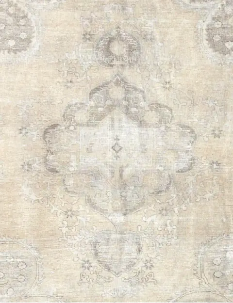 Beige Persien Persischer Vintage Teppich 200 x 142 cm - view 3