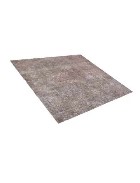 Grau Persien Persischer Vintage Teppich 150 x 150 cm - view 2