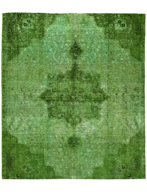 Grønn Persia Persisk vintage teppe 280 x 220 cm