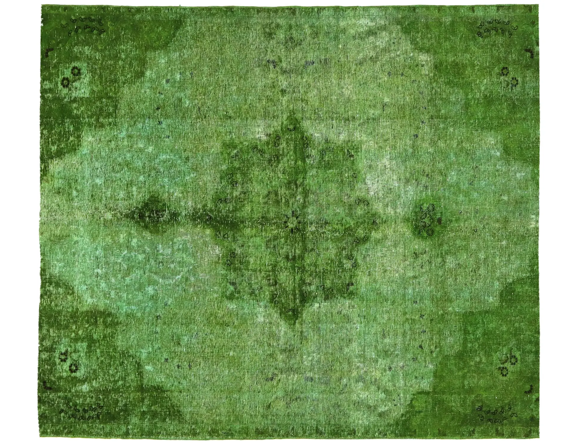 Grün Persien Persischer Vintage Teppich 280 x 220 cm