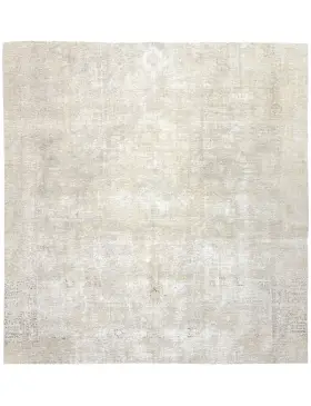 Beige Persien Persischer Vintage Teppich 273 x 273 cm