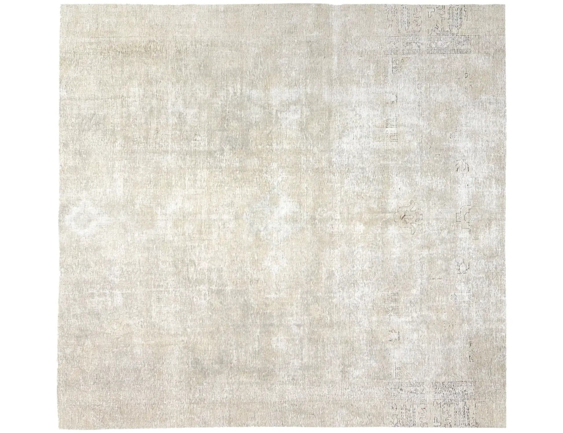 Beige Persien Persischer Vintage Teppich 273 x 273 cm