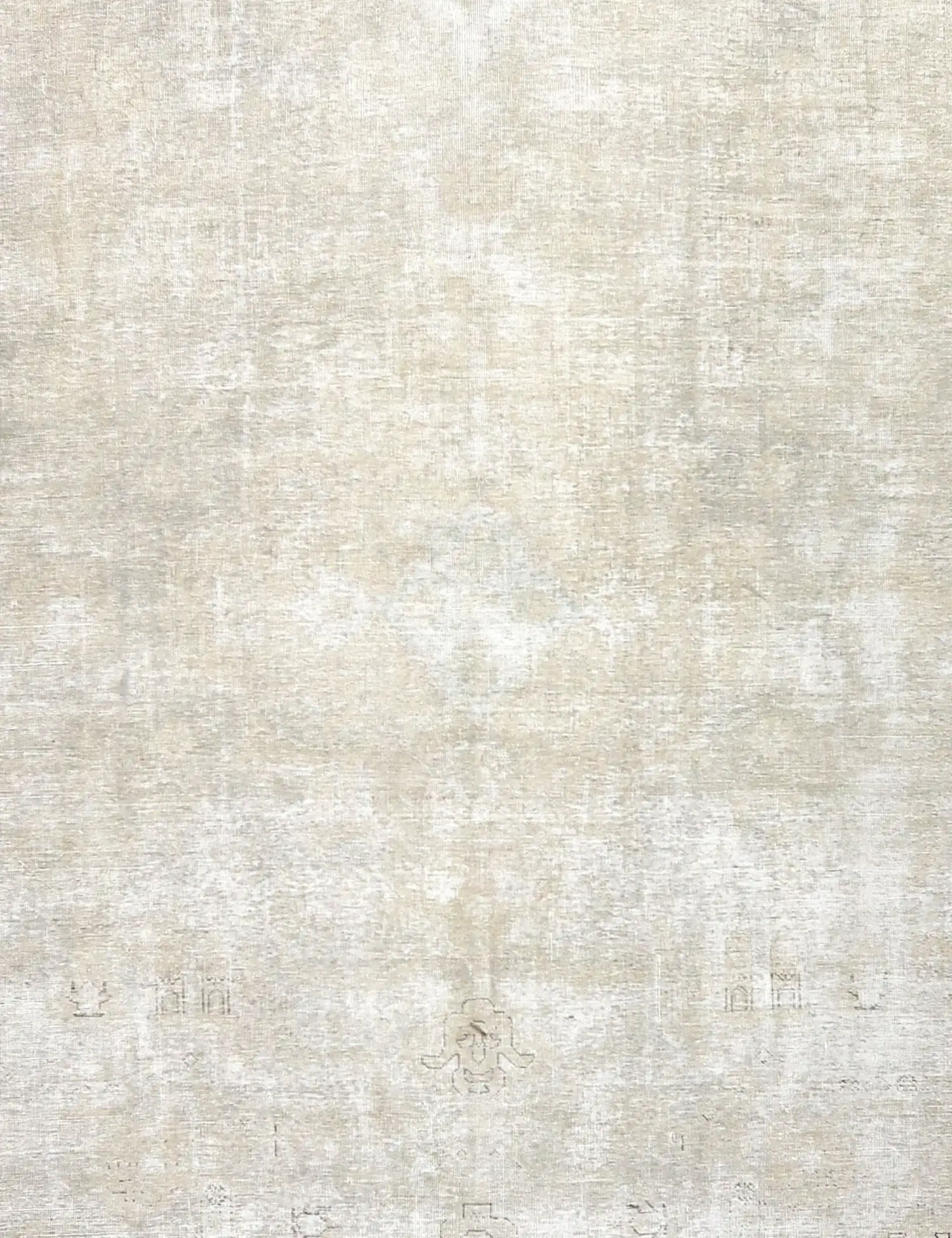 Beige Persien Persischer Vintage Teppich 273 x 273 cm - Einzigartiger handgefertigter Teppich
