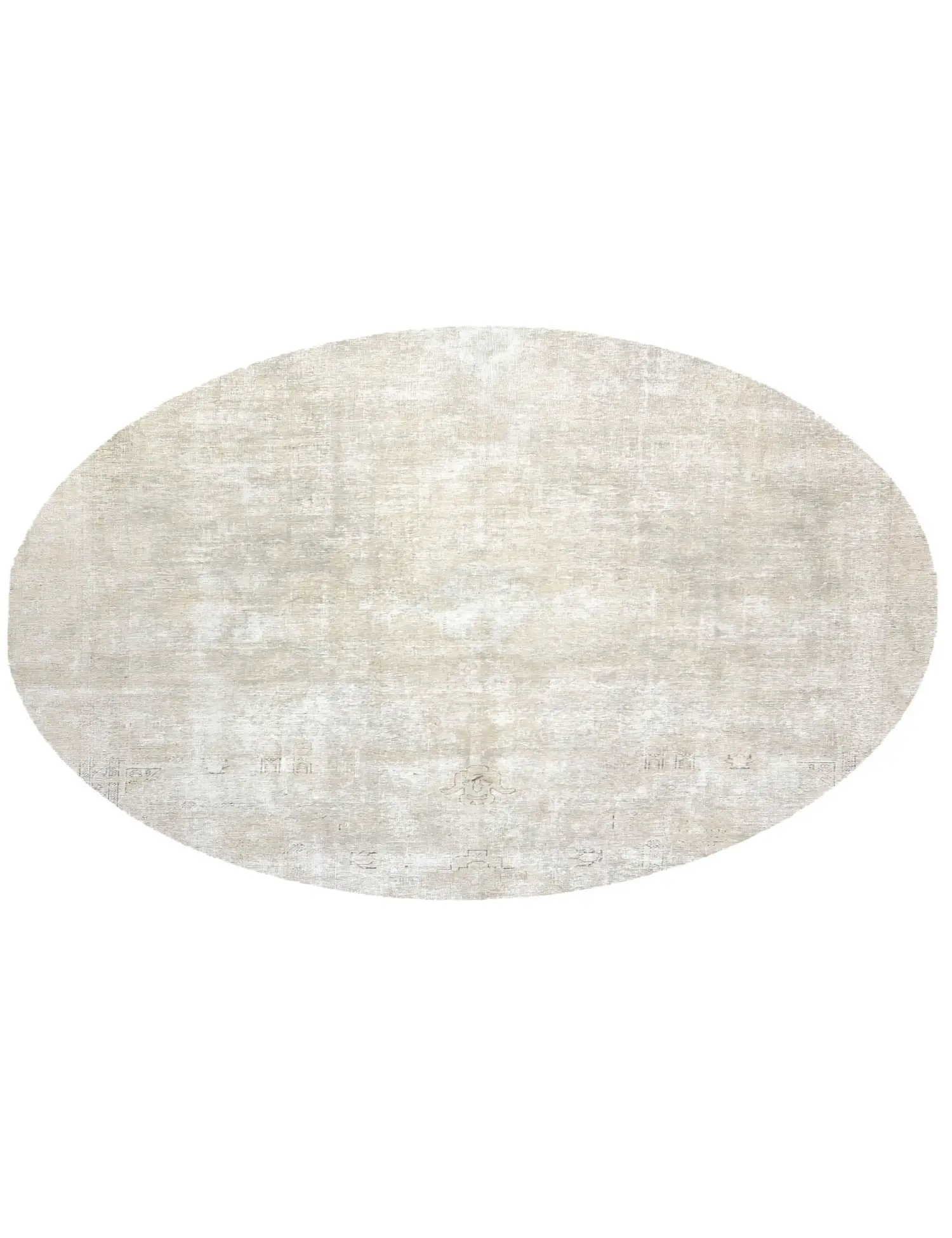 Beige Persien Persischer Vintage Teppich 273 x 273 cm - Einzigartiger handgefertigter Teppich