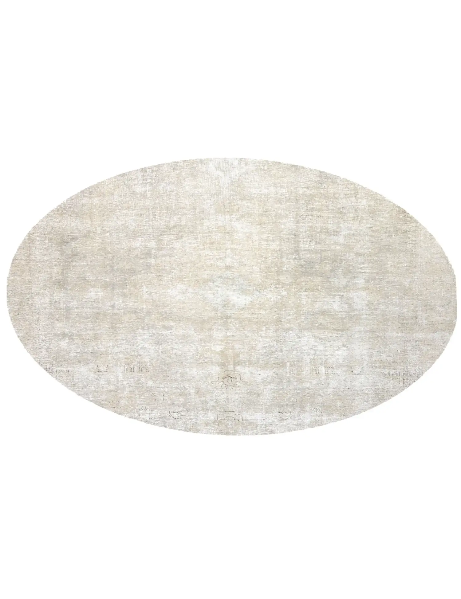 Beige Persien Persischer Vintage Teppich 273 x 273 cm - Einzigartiger handgefertigter Teppich