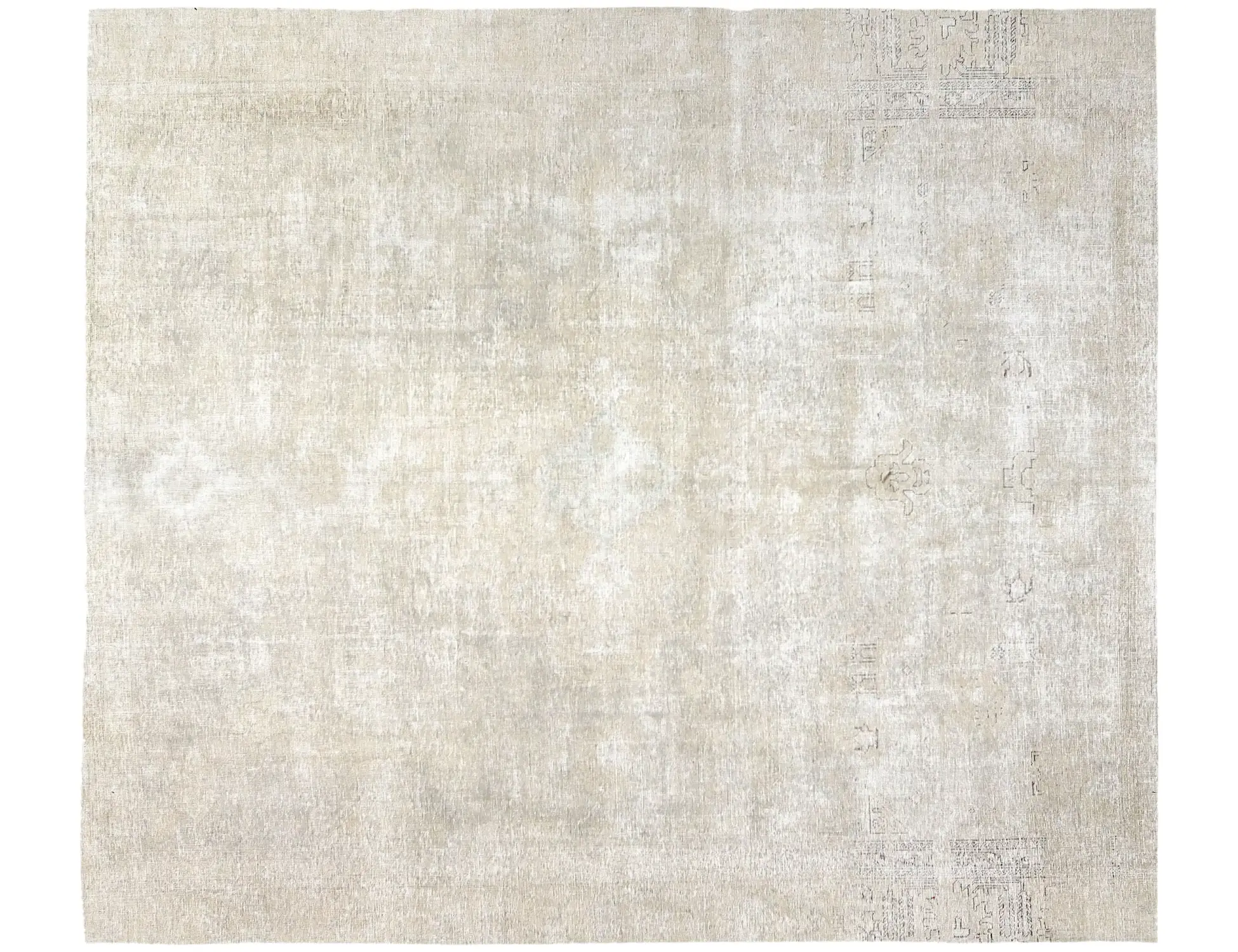 Beige Persien Persischer Vintage Teppich 300 x 273 cm