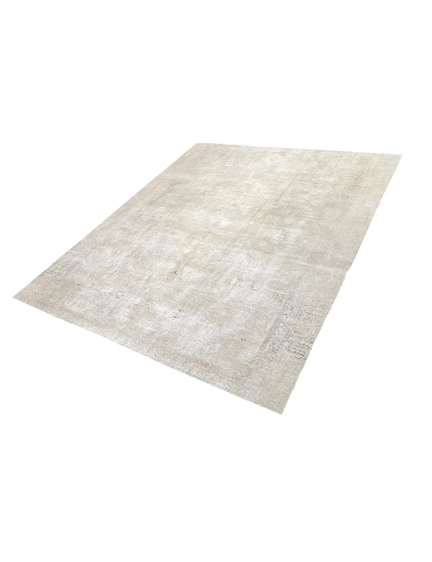 Beige Persien Persischer Vintage Teppich 300 x 273 cm - Einzigartiger handgefertigter Teppich