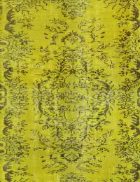 Gelb Persien Persischer Vintage Teppich 147 x 147 cm - view 3