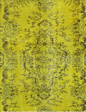 Gul Persien Persisk vintage matta 147 x 147 cm - view 3