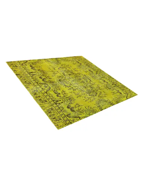 Gelb Persien Persischer Vintage Teppich 147 x 147 cm - view 2