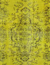 Gelb Persien Persischer Vintage Teppich 147 x 147 cm - view 3