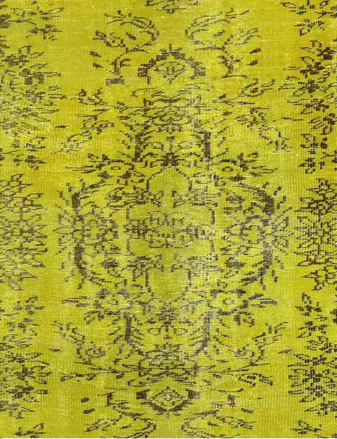 Gul Persien Persisk vintage matta 147 x 147 cm - view 3