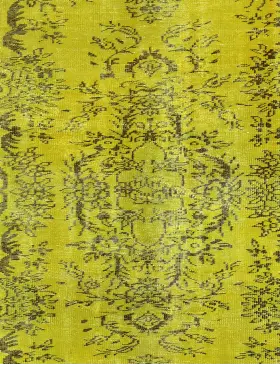 Gelb Persien Persischer Vintage Teppich 200 x 147 cm - view 3