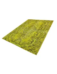 Gelb Persien Persischer Vintage Teppich 200 x 147 cm - view 1