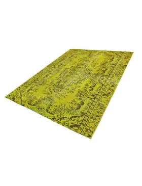Gelb Persien Persischer Vintage Teppich 200 x 147 cm - view 1