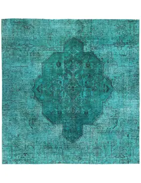 Turkos Persien Persisk vintage matta 184 x 184 cm