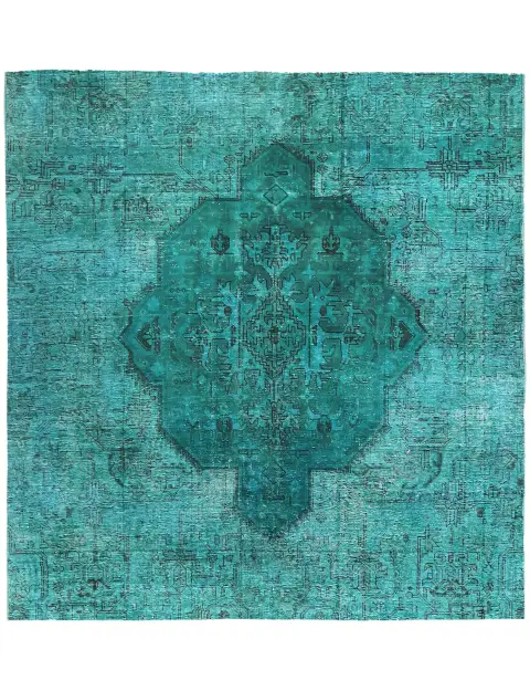Turkis Persien Persisk Vintagetæppe 184 x 184 cm