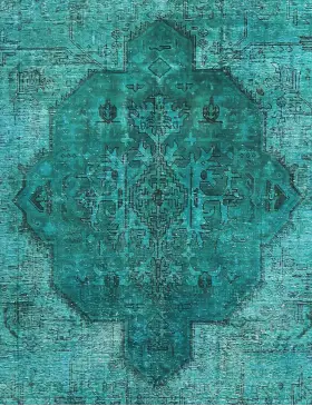 Turkos Persien Persisk vintage matta 184 x 184 cm - view 3