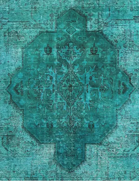 Turkis Persien Persisk Vintagetæppe 184 x 184 cm - view 3