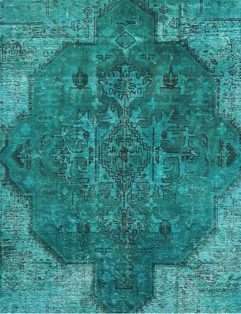 Turkis Persien Persisk Vintagetæppe 184 x 184 cm - view 3