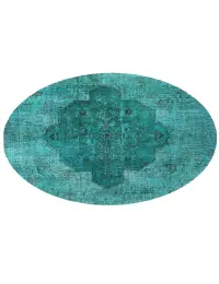 Türkis Persien Persischer Vintage Teppich 184 x 184 cm - view 1