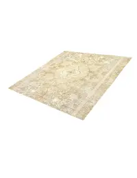 Beige Türkei Vintage Teppich 270 x 270 cm - view 1