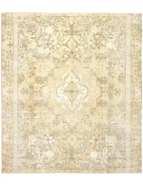 Beige Turkiet vintage matta 320 x 270 cm