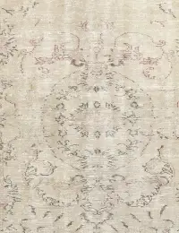 Grau Türkei Vintage Teppich 145 x 145 cm - view 3