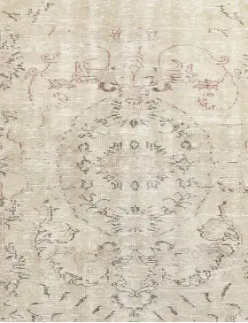Grå Turkiet vintage matta 145 x 145 cm - view 3