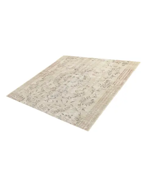 Grigio Turco Tappeto vintage 145 x 145 cm - view 1