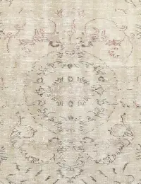 Grau Türkei Vintage Teppich 145 x 145 cm - view 3
