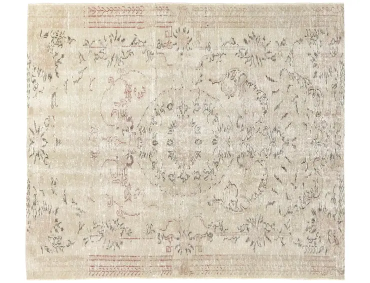 Grau Türkei Vintage Teppich 200 x 145 cm
