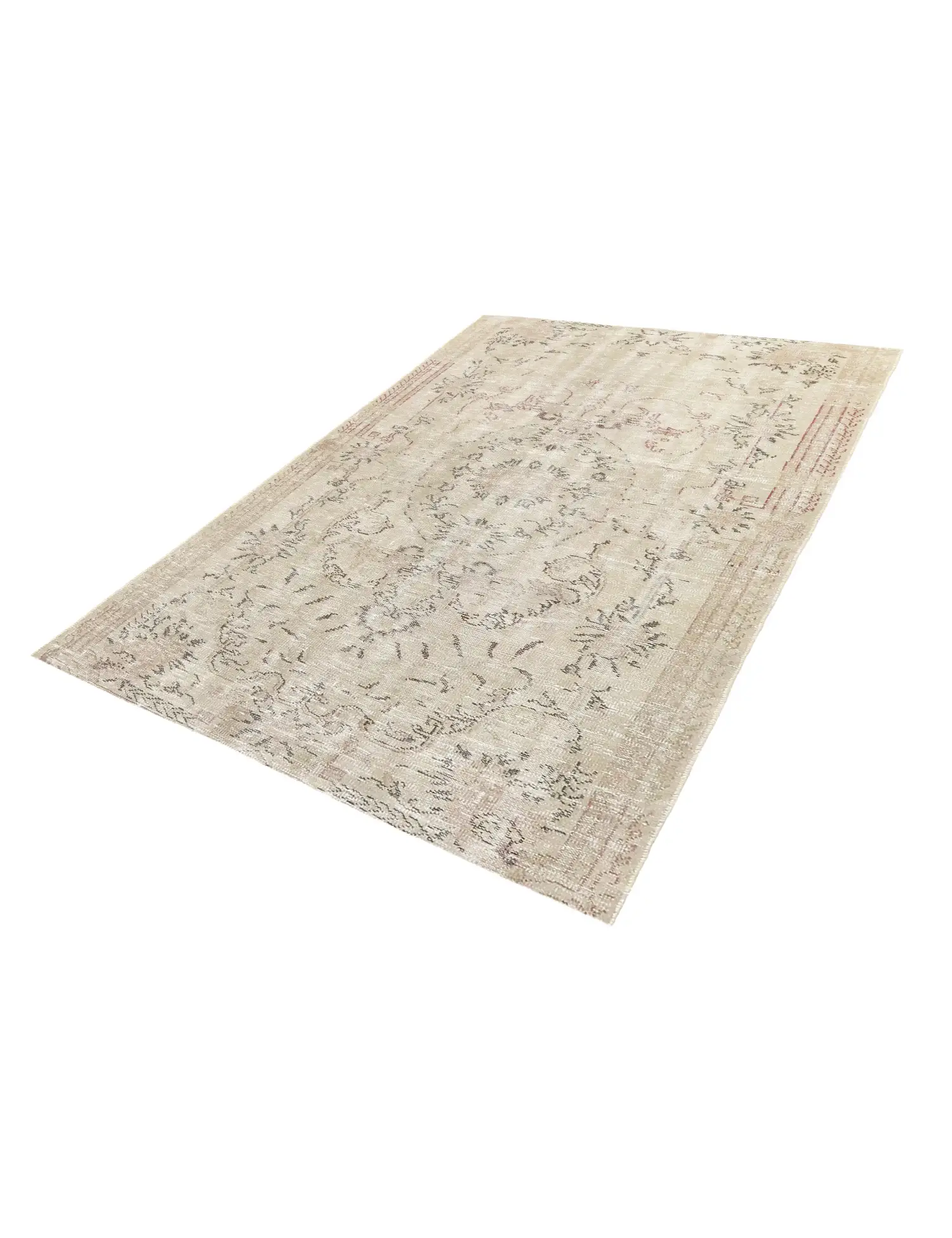 Grey Turkey Vintage Carpet 200 x 145 cm - Unique Handmade Carpet