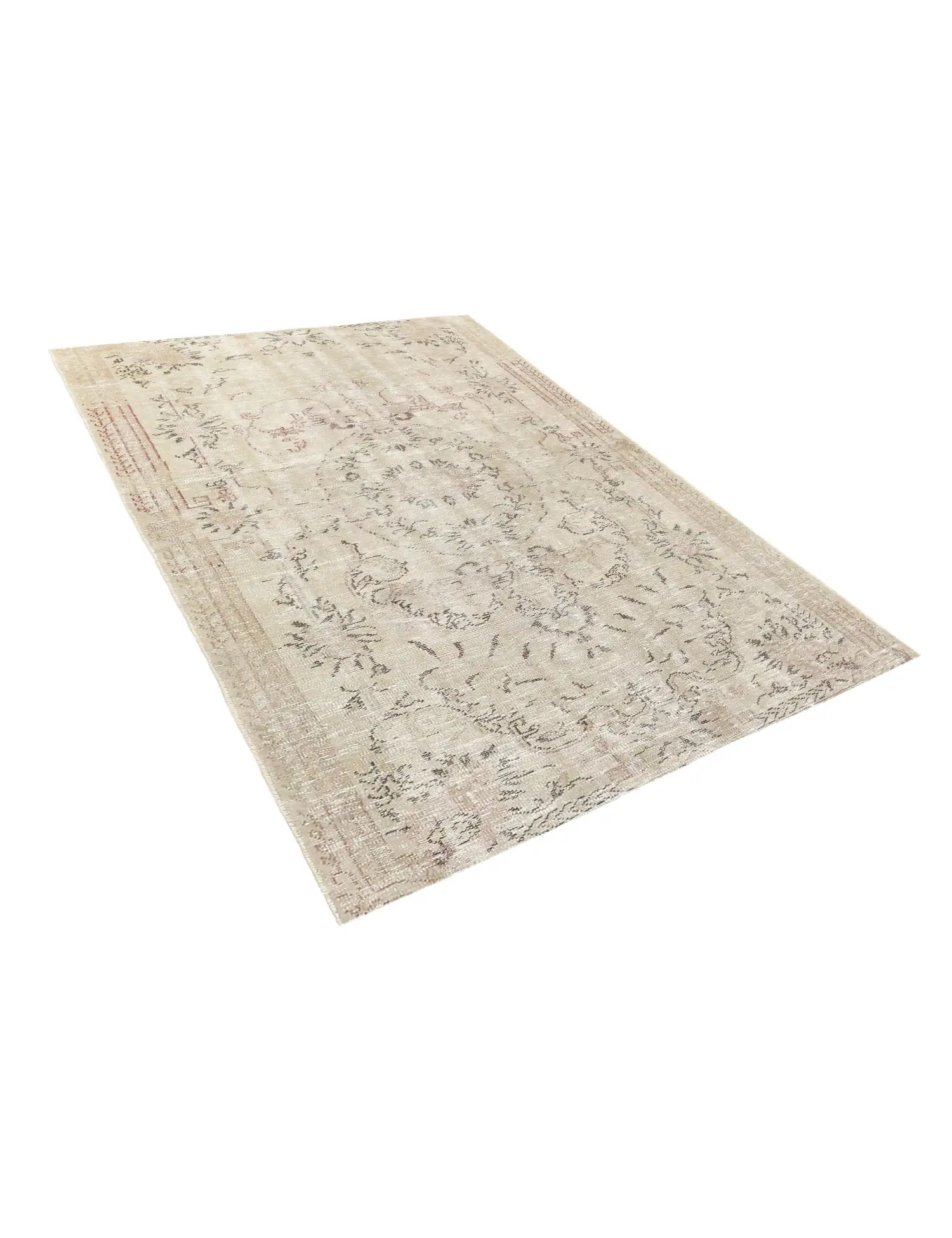 Grey Turkey Vintage Carpet 200 x 145 cm - Unique Handmade Carpet